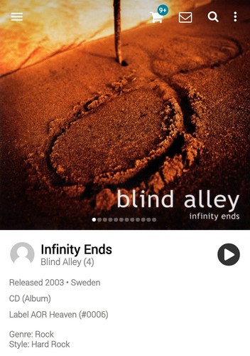 Blind alley infinity ends cd - blind,